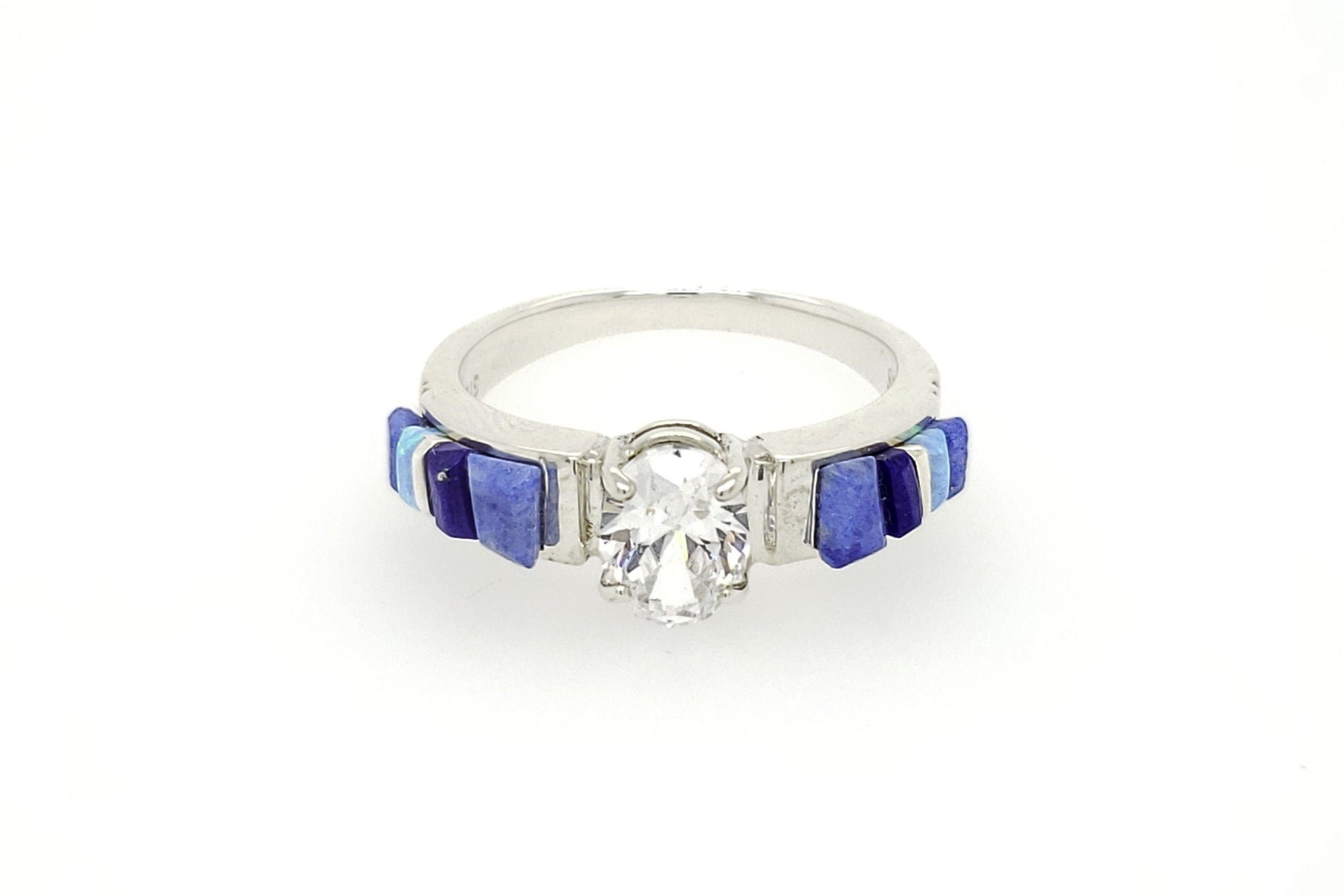 David Rosales Blue Sky Ring with CZ