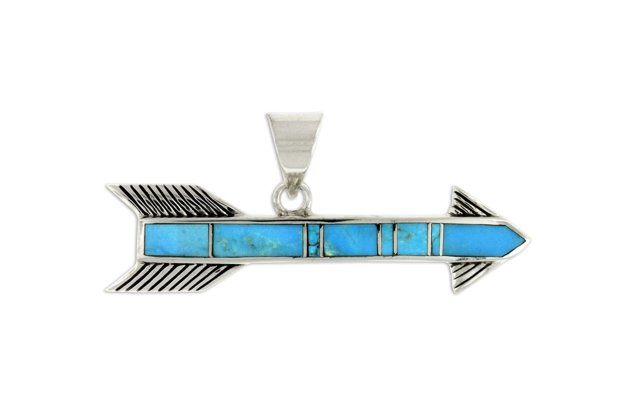 David Rosales Arrow Pendant - Turquoise Jewelry