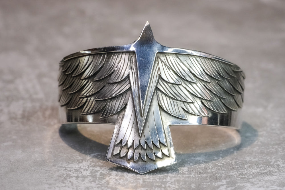 Multi-Layer Silver Eagle Bracelet