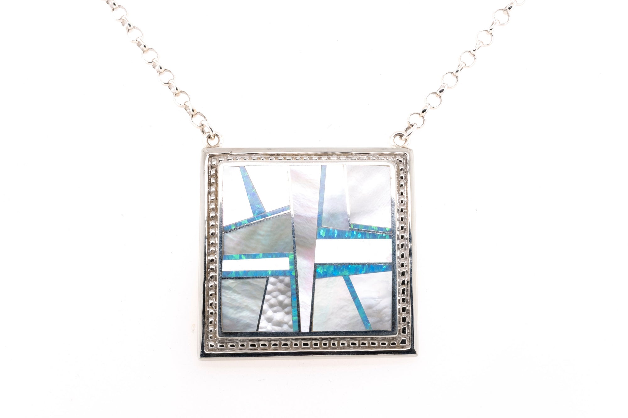 Mystic Pearl Square Necklace by David Rosales