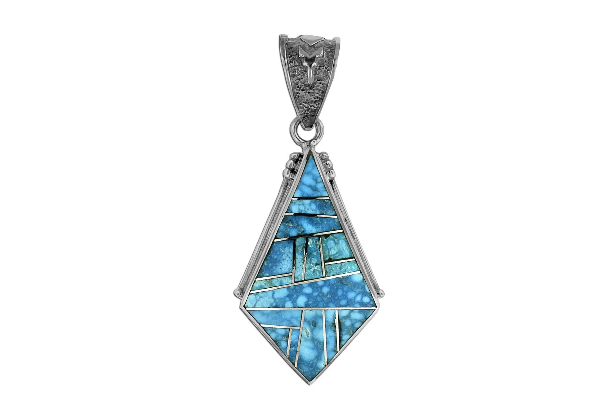 Native American Jewelry - David Rosales Kingman Turquoise Pendant
