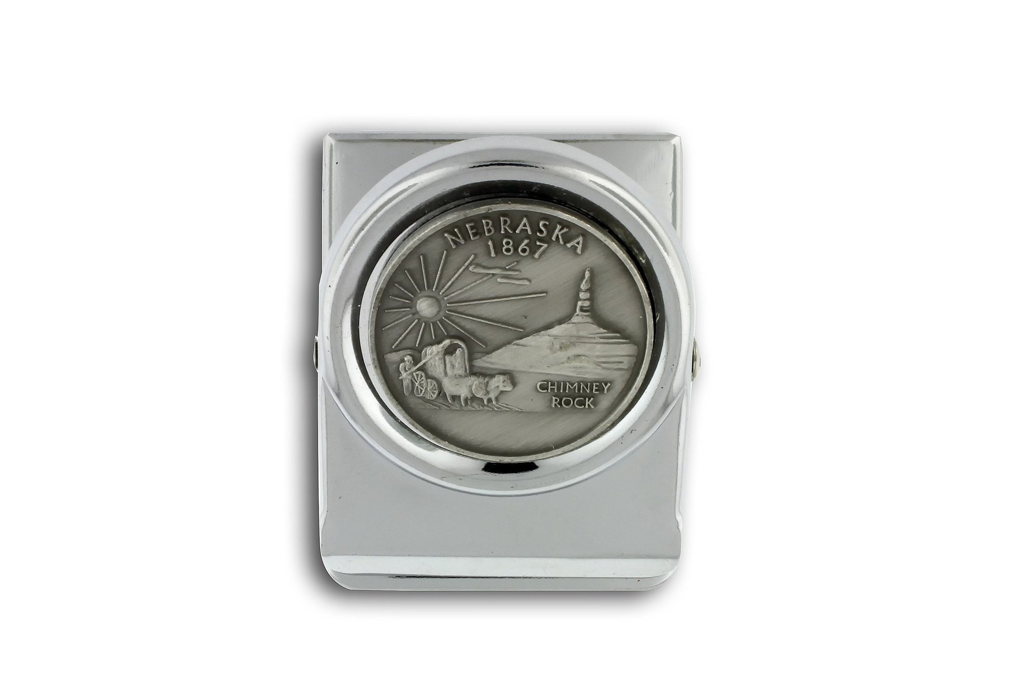 Souvenir - Nebraska Quarter Clip Magnet
