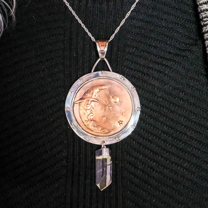 Celestial Wizard Pendant - Stagecoach Storybook Jewelry