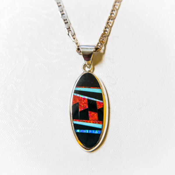 David Rosales Red Moon Pendant