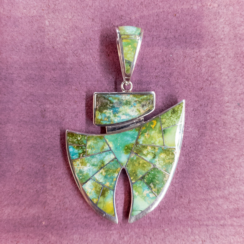 David Rosales Reversible Sonoran Turquoise Pendant