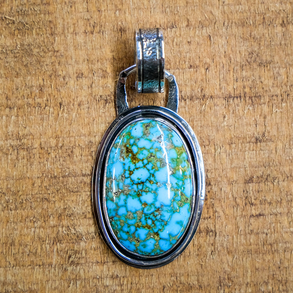 Gary Glandon Kingman Turquoise Pendant - Stagecoach