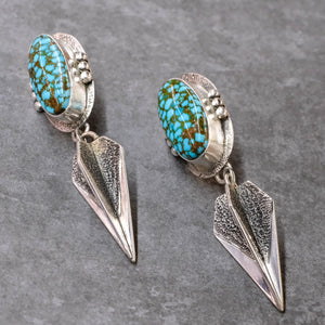 Turquoise Arrow Earrings by Skylar Glandon