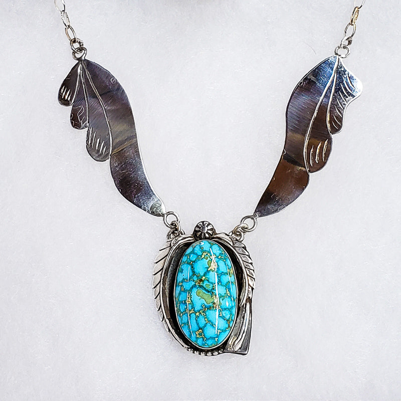 Handmade Turquoise Mountain Jewelry Set by Gary Glandon