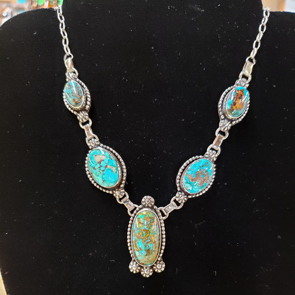 Turquoise Necklace Handmade by Gary Glandon
