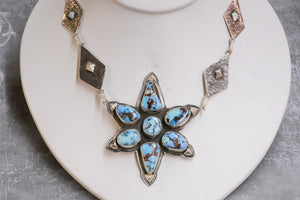 Golden Hills Turquoise Necklace by Gary Glandon