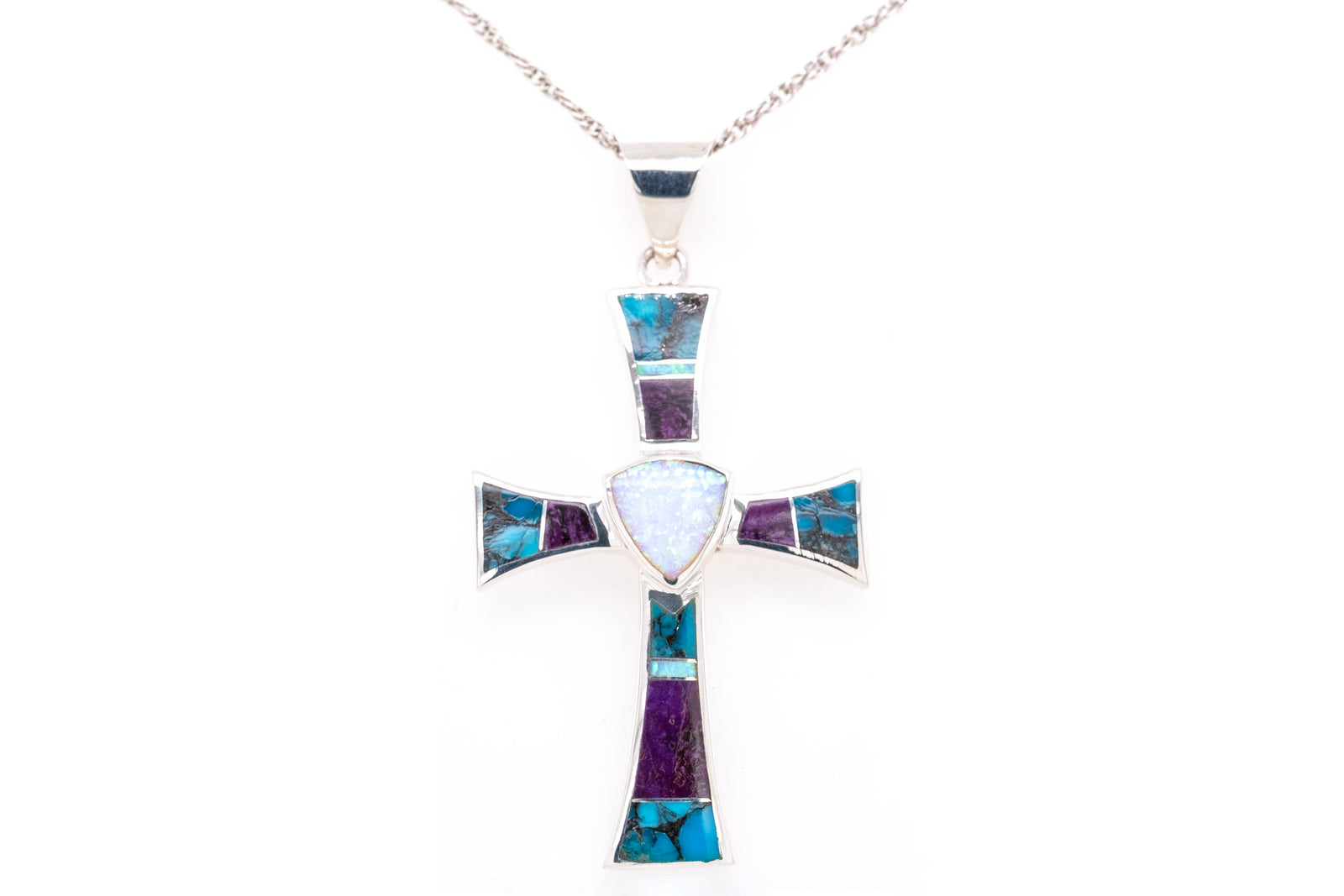David Rosales Large Shalako Cross Pendant