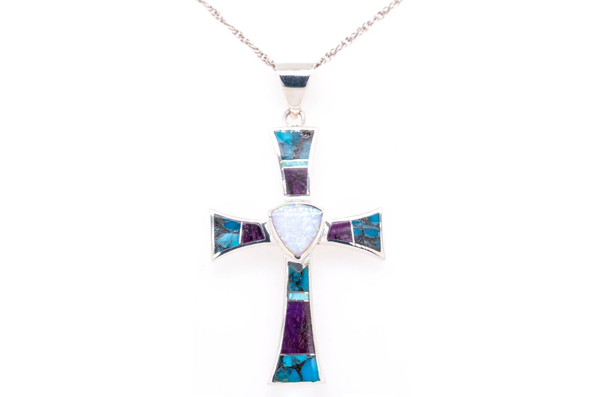David Rosales Large Shalako Cross Pendant