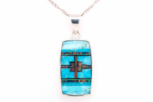 David Rosales Rectangular Stardust Pendant