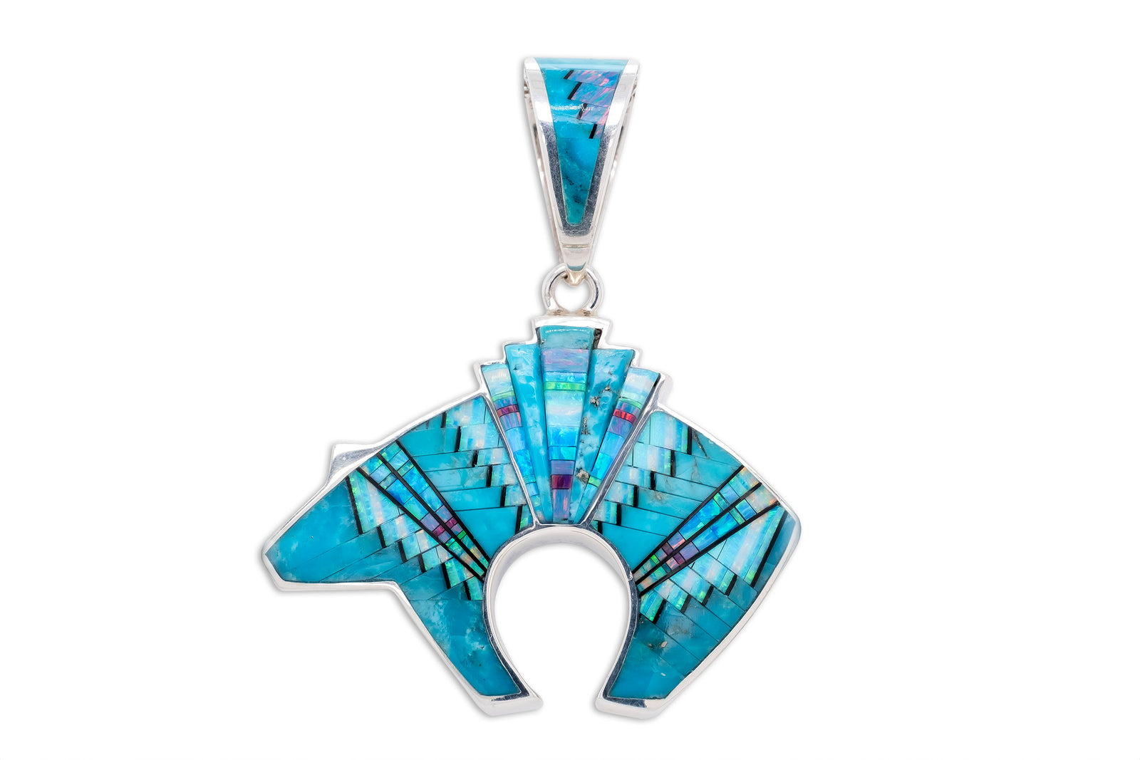 David Rosales Reversible Stardust Bear Pendant - Side A