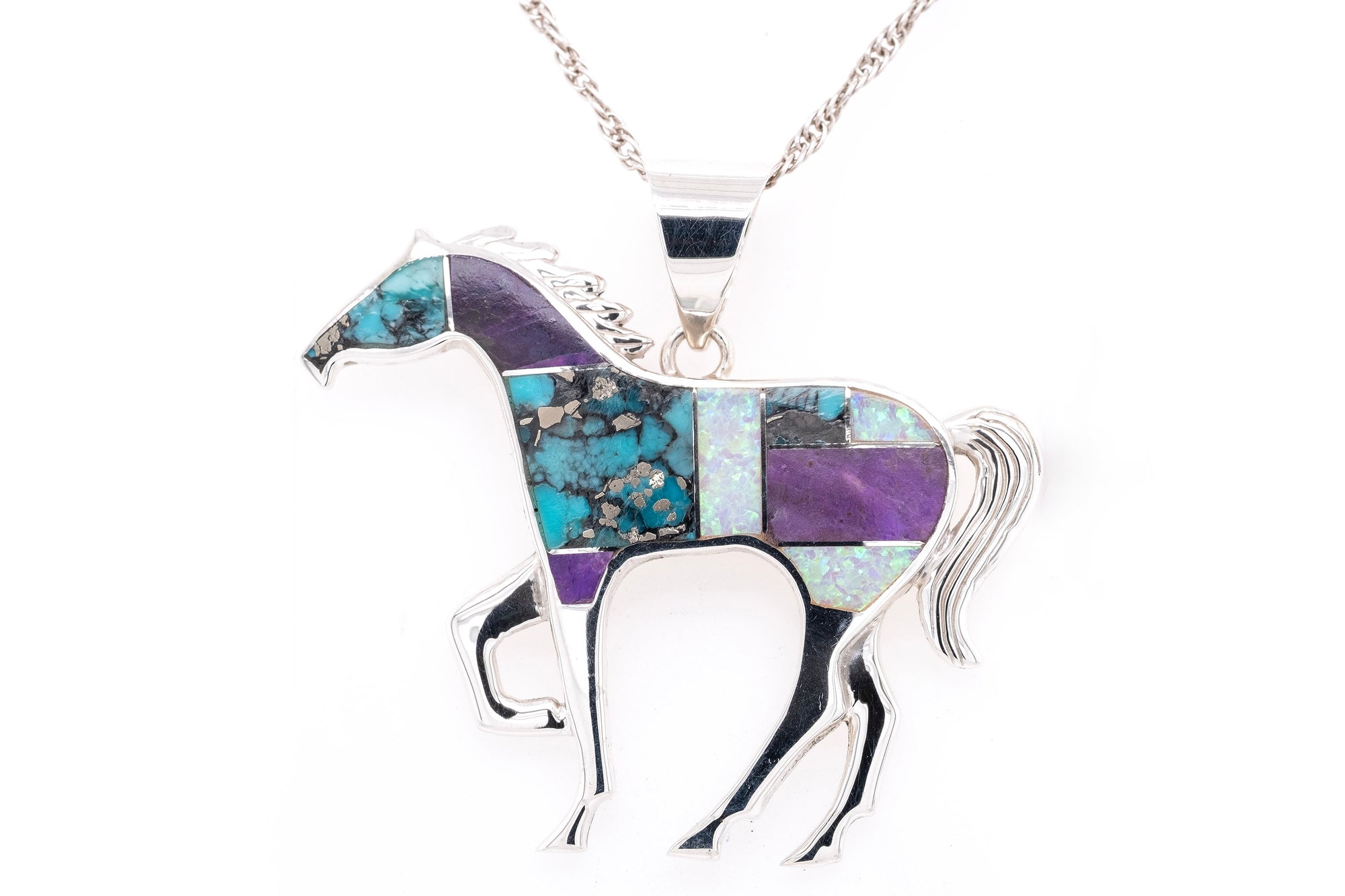 David Rosales Shalako Horse Pendant