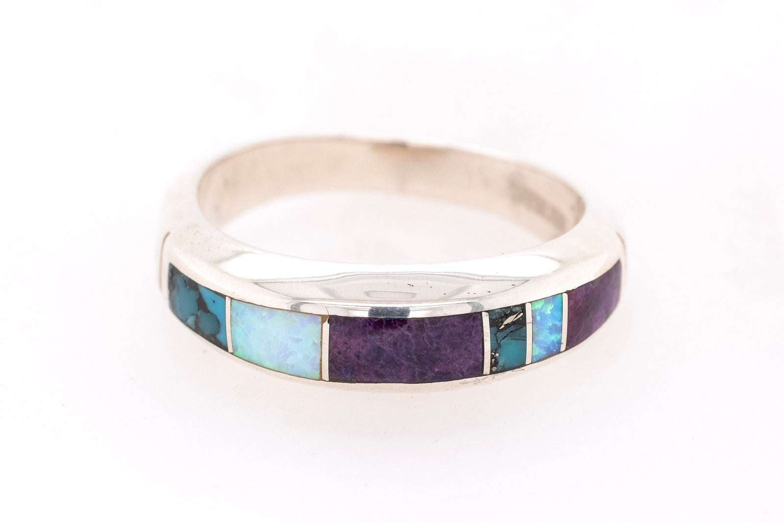 David Rosales Shalako Inlay Band Ring - Front