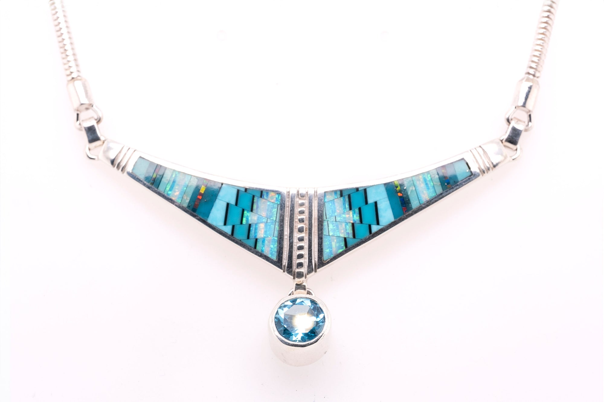 David Rosales Stardust Blue Topaz Necklace