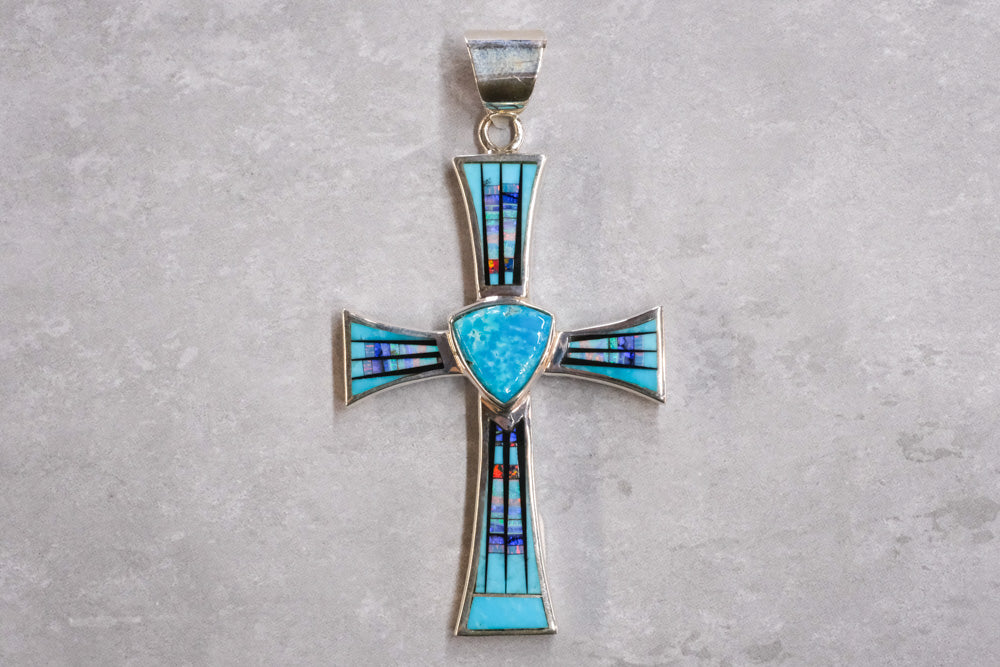 David Rosales Stardust Cross Pendant