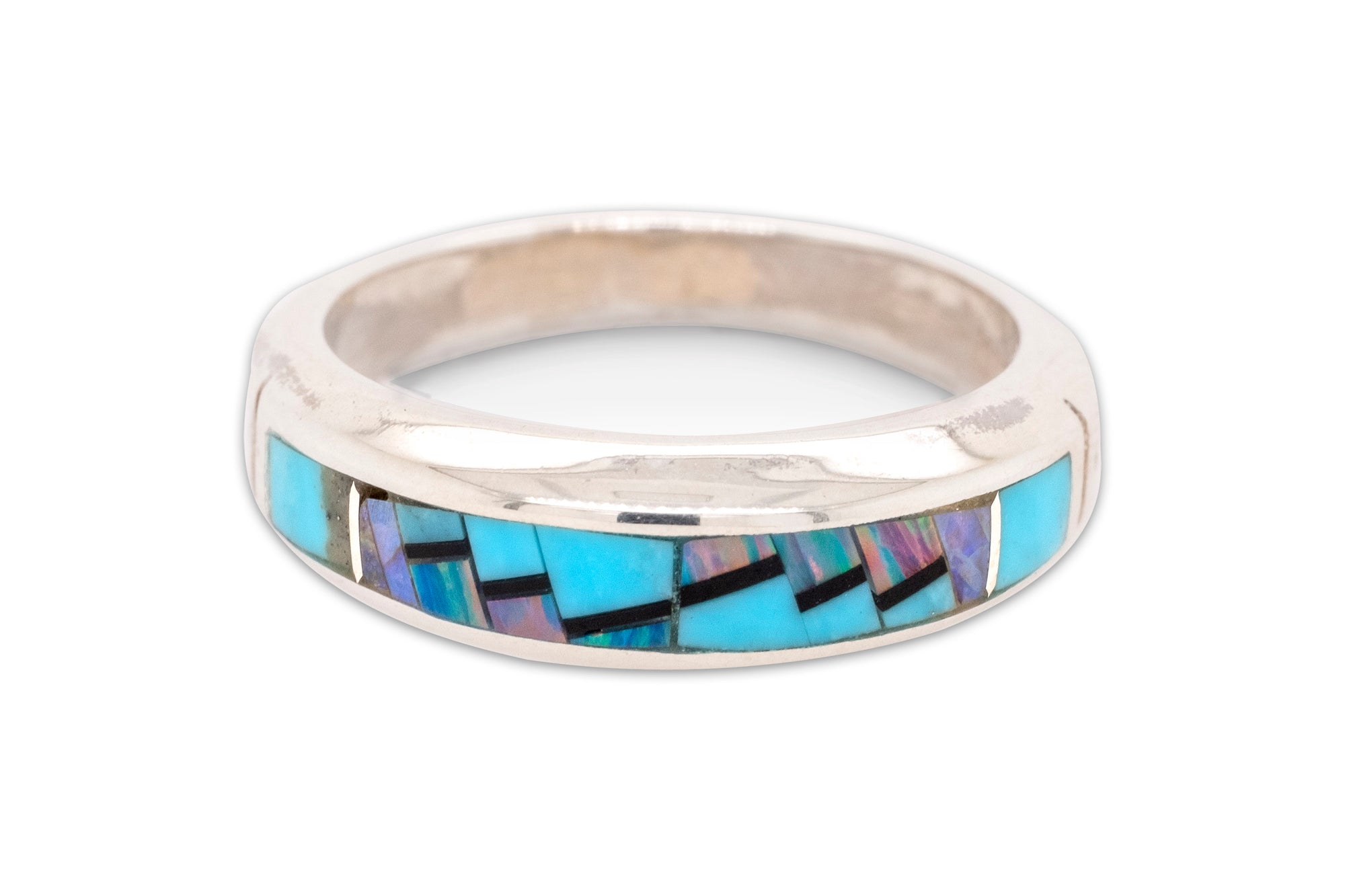 David Rosales Stardust Narrow Band Ring - Front