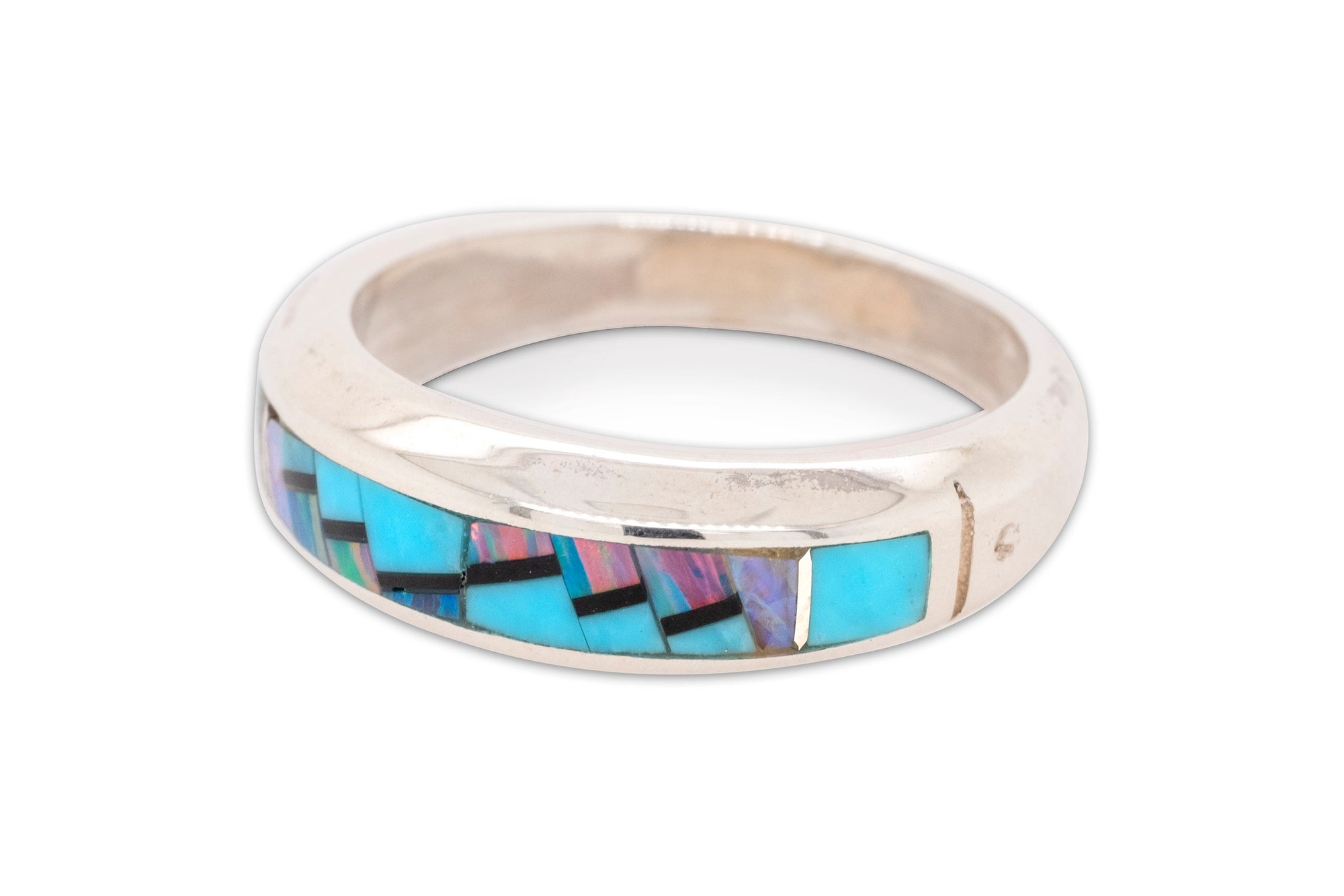 David Rosales Stardust Narrow Band Ring - Front