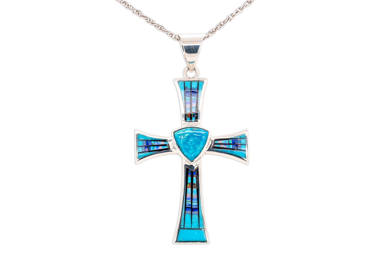 David Rosales Stardust Cross Pendant
