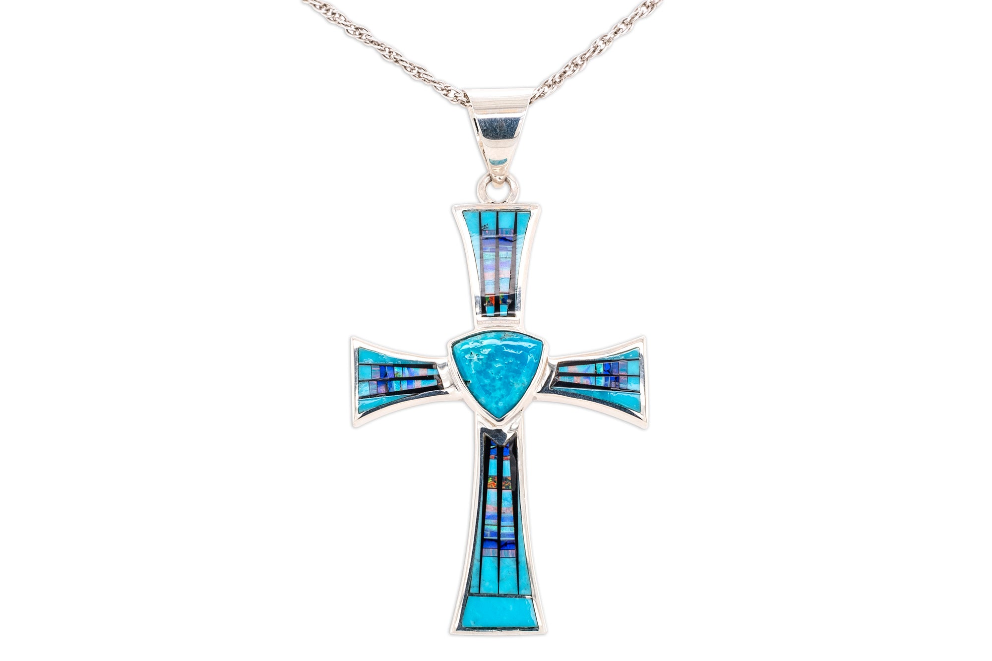 David Rosales Stardust Cross Pendant