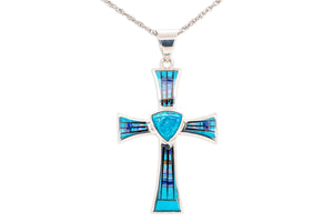 David Rosales Stardust Cross Pendant