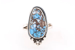 Dense Matrix Golden Hills Turquoise Ring