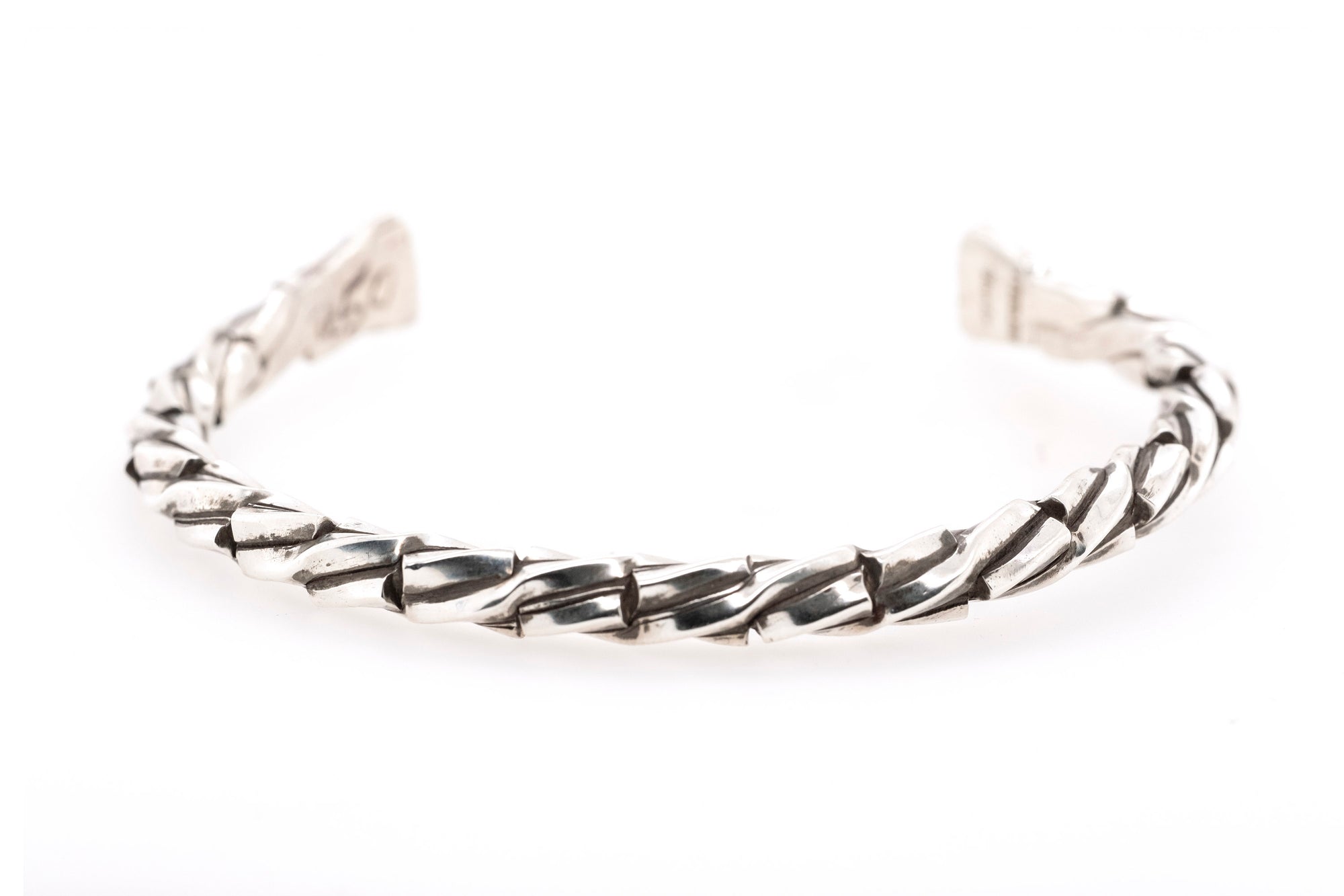 Gary Glandon Spiraled Silver Bracelet