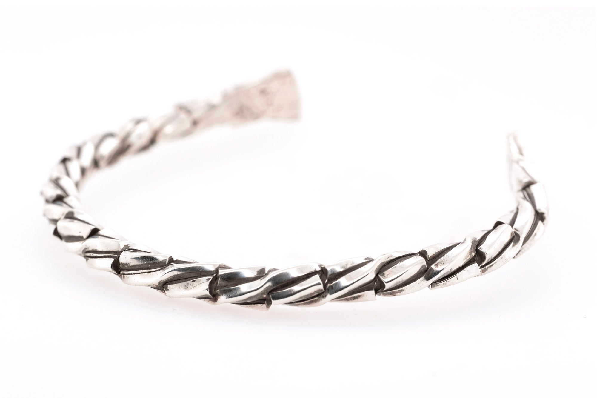 Gary Glandon Spiraled Silver Bracelet