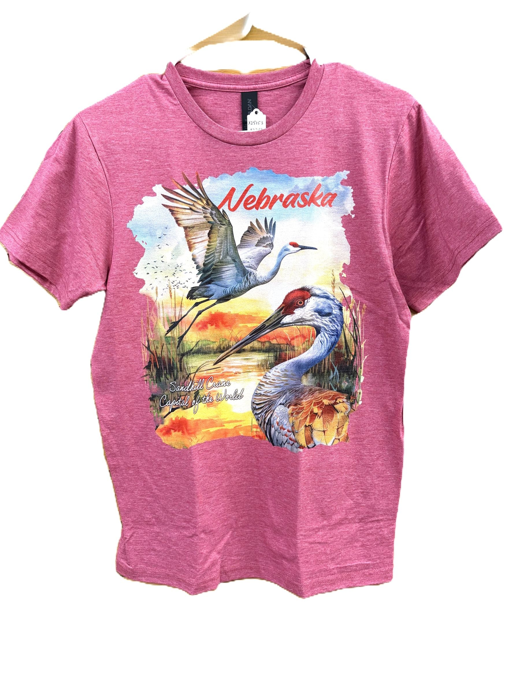 Colorful Sandhill Crane T-Shirt - Kearney, NE - Stagecoach Jewelry