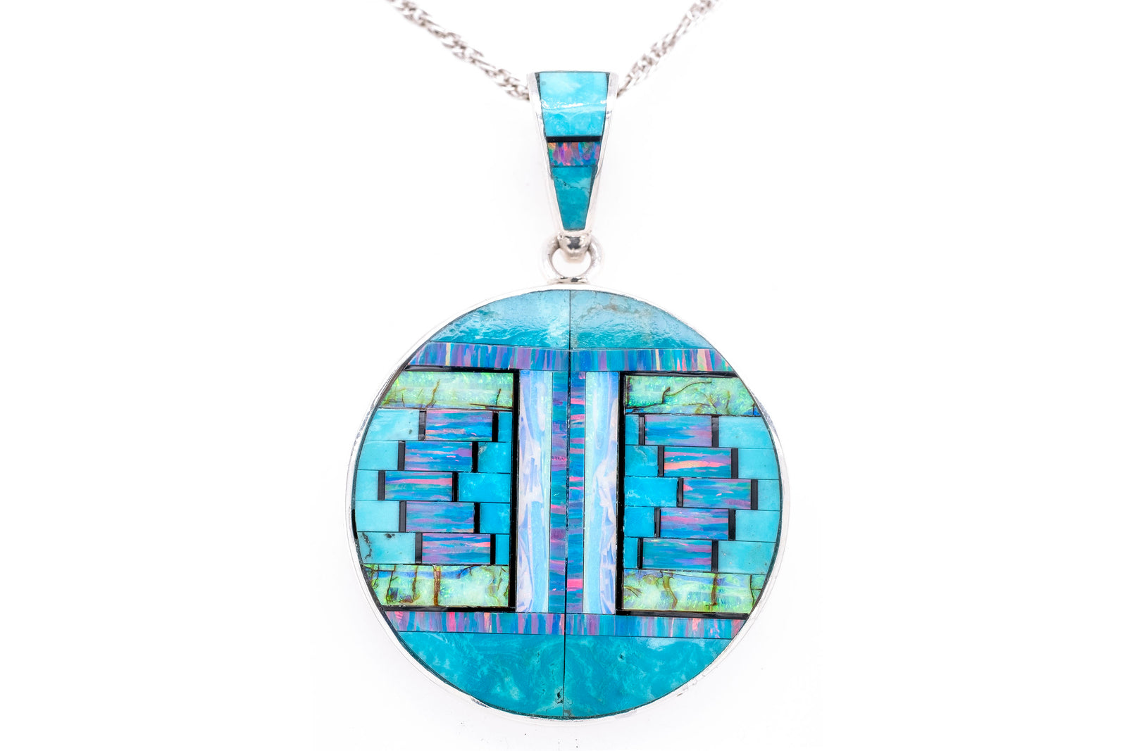 Large Round David Rosales Stardust Pendant