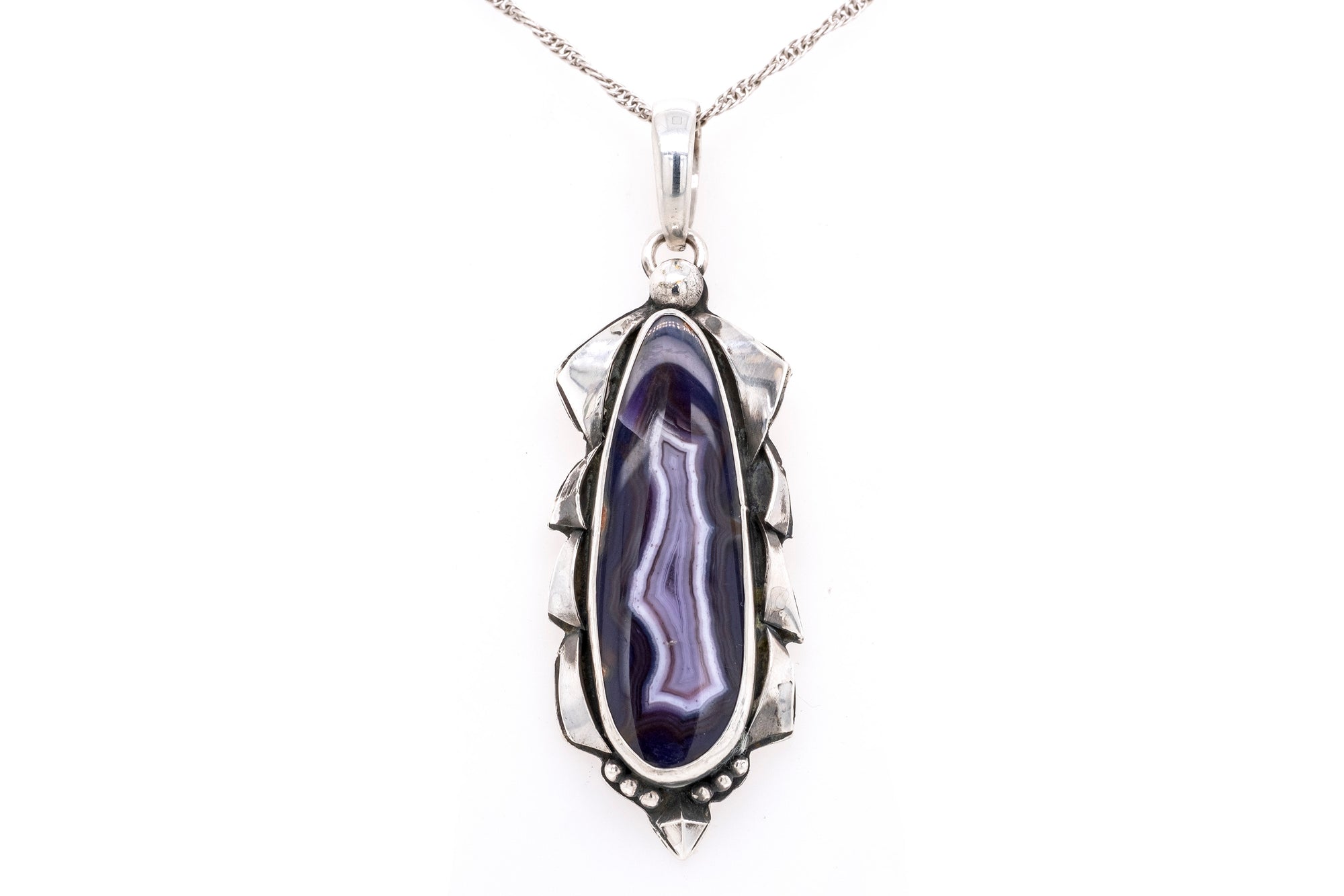 Purple Passion Agate Pendant by Gary Glandon