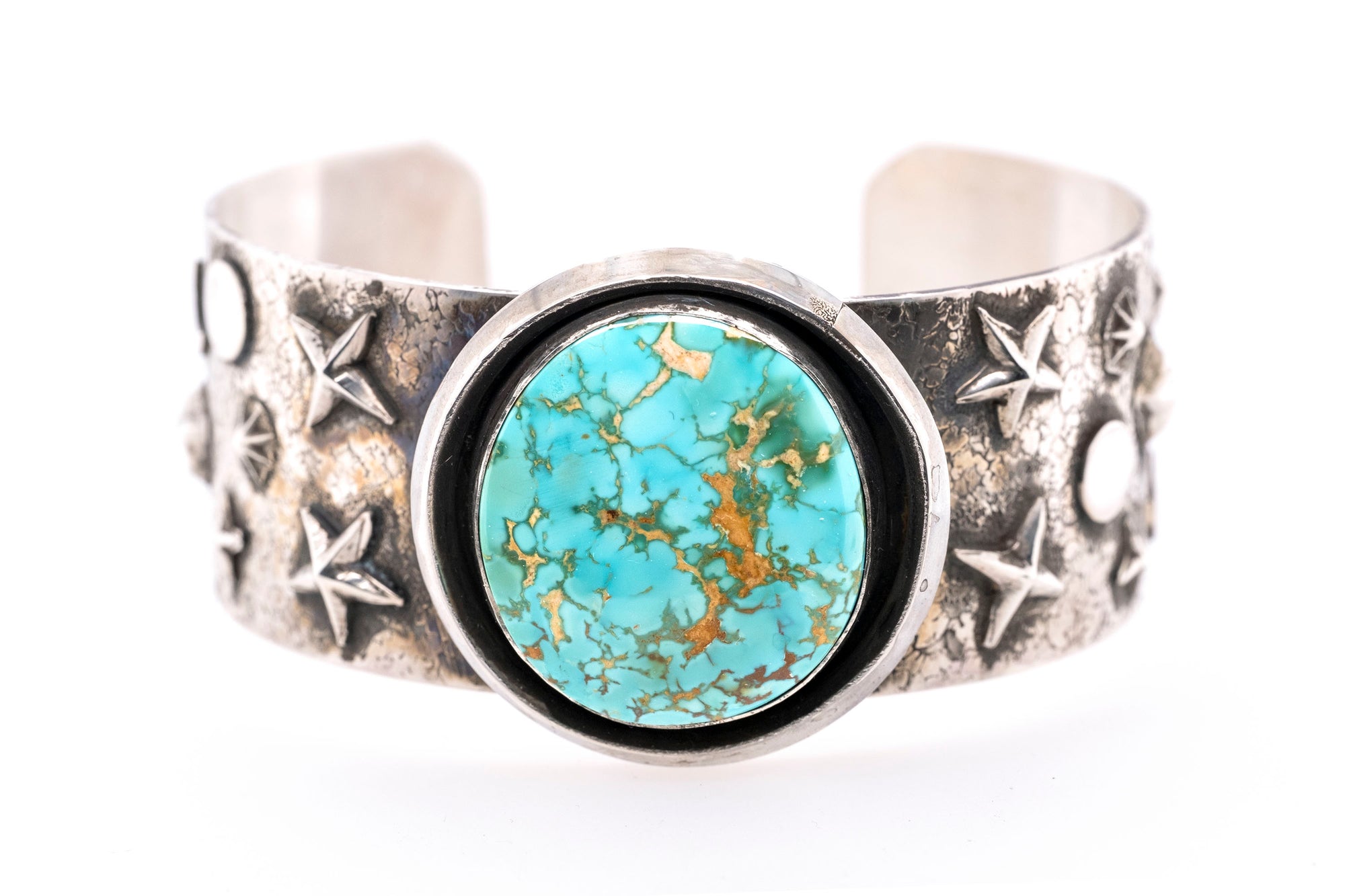 Royston Turquoise Star Bracelet by Gary Glandon - Front