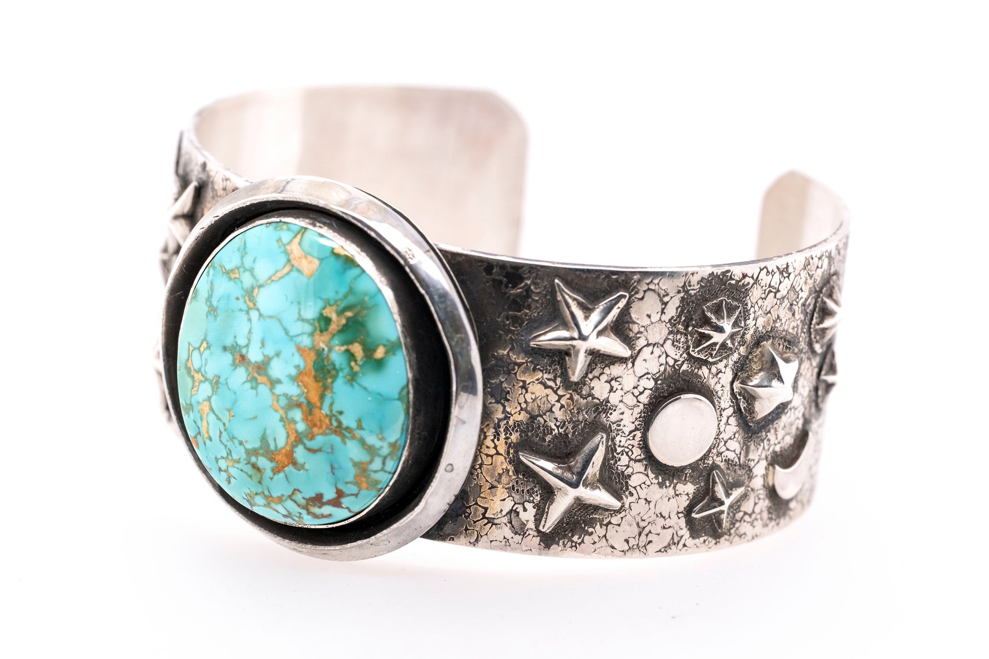 Royston Turquoise Star Bracelet by Gary Glandon - Front