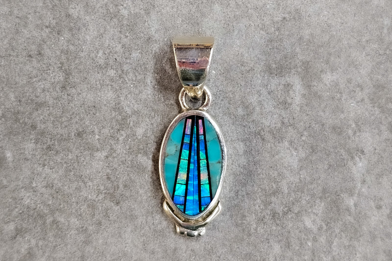 Small David Rosales Oval Stardust Pendant