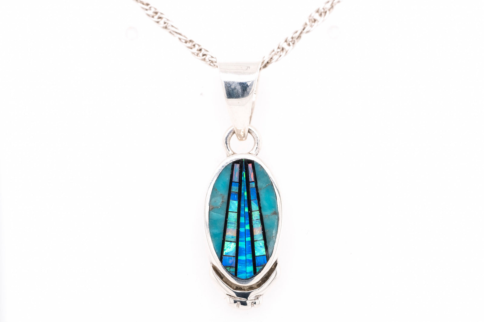 Small David Rosales Oval Stardust Pendant