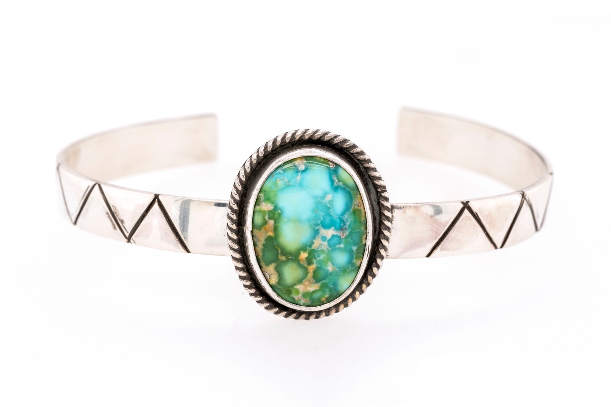 Sonoran Turquoise Bracelet by Victoria and Gary Glandon - Side