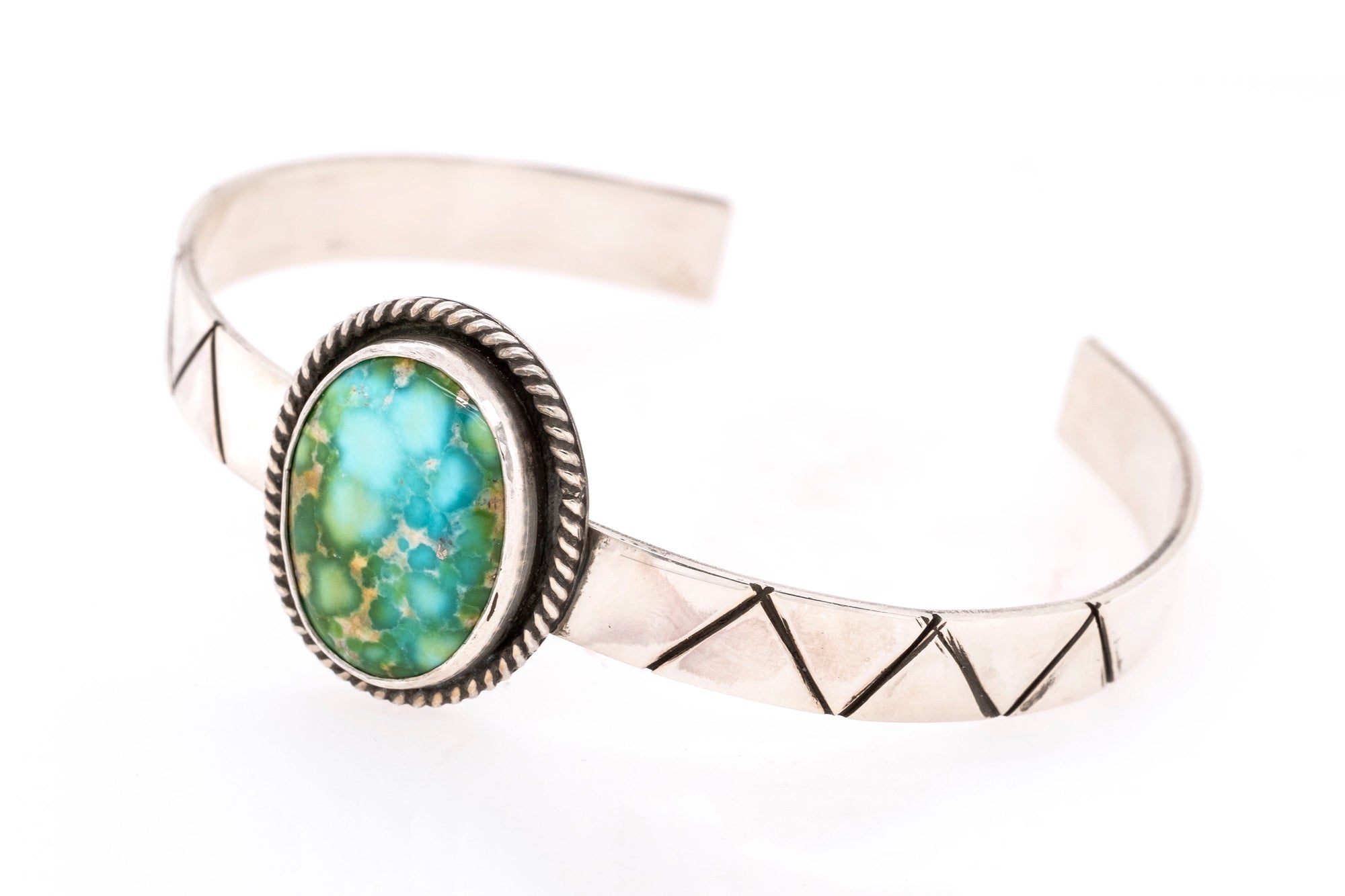 Sonoran Turquoise Bracelet by Victoria and Gary Glandon - Side