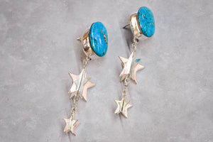 Turquoise Starlight Earrings by Skylar Glandon