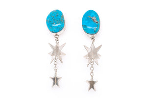 Sonoran Turquoise Star Earrings