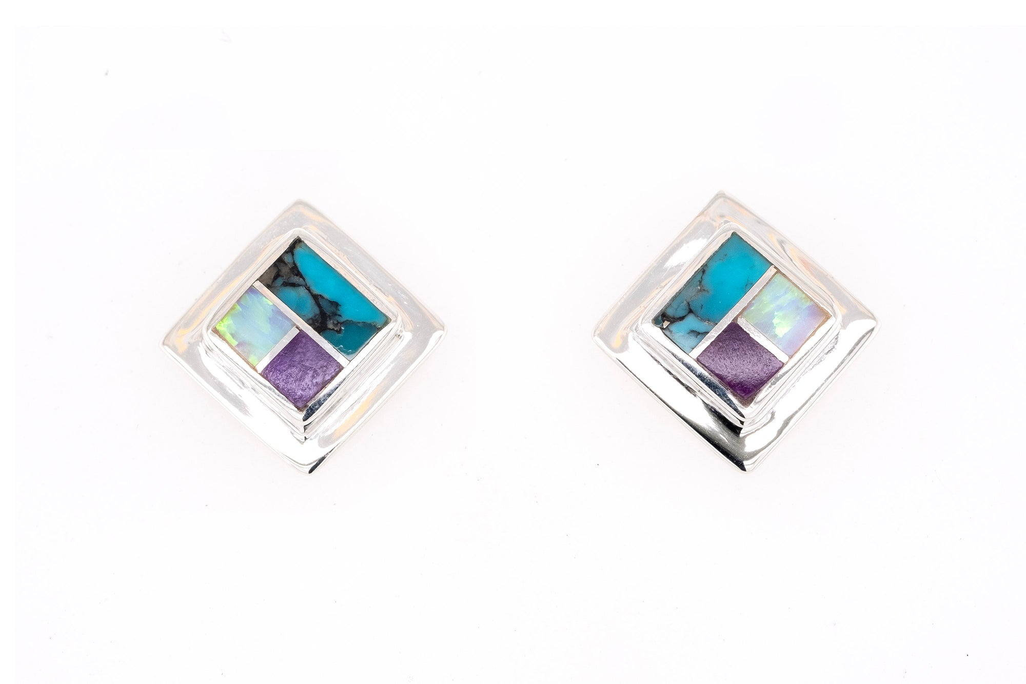 Tiny Shalako Stud Earrings by David Rosales