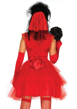 Beetle Bride Lydia Costume Back - Leg Avenue