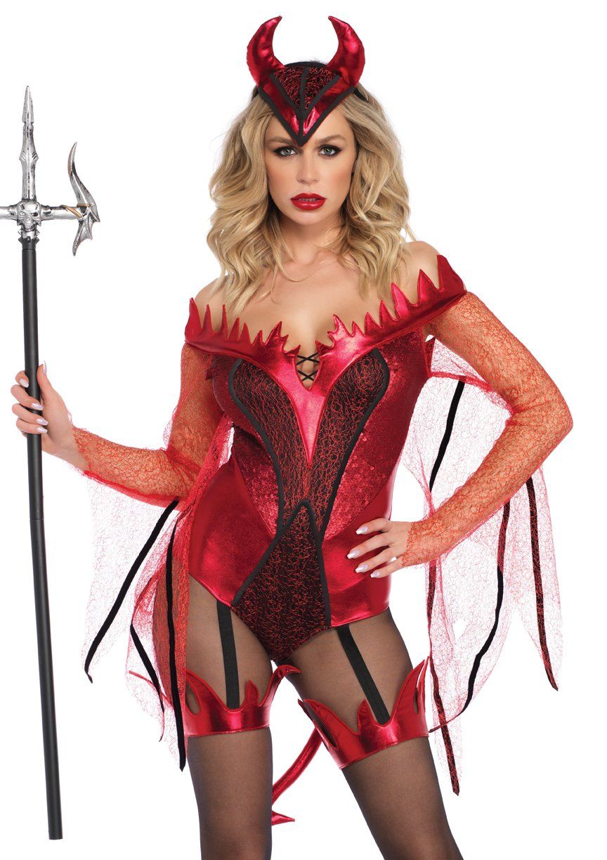 Dazzling Red Devil Costume - Leg Avenue