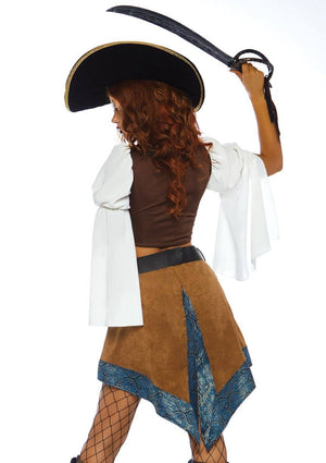 Swashbuckling Siren Costume Back - Leg Avenue