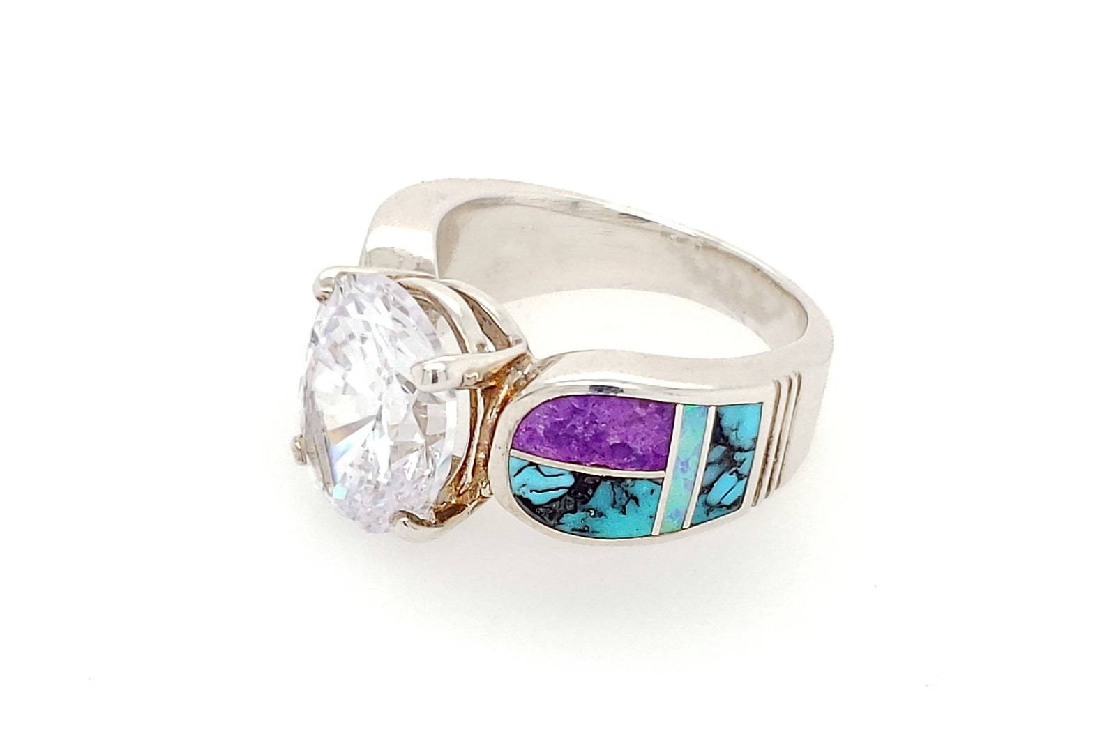 David Rosales Shalako CZ Ring - Front