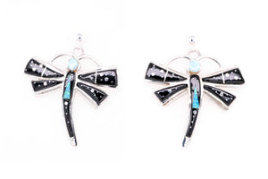 Calvin Begay Starry Night Dragonfly Earrings