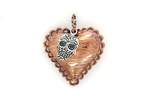 Copper Heart With Skull Pendant - Gary Glandon