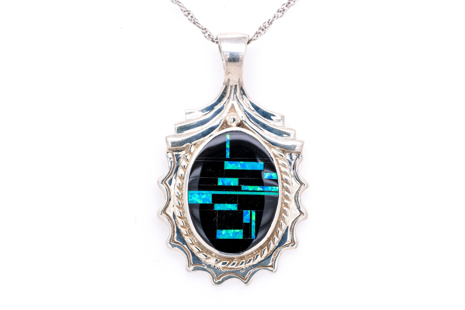 David Rosales Black Beauty Speckled Pendant