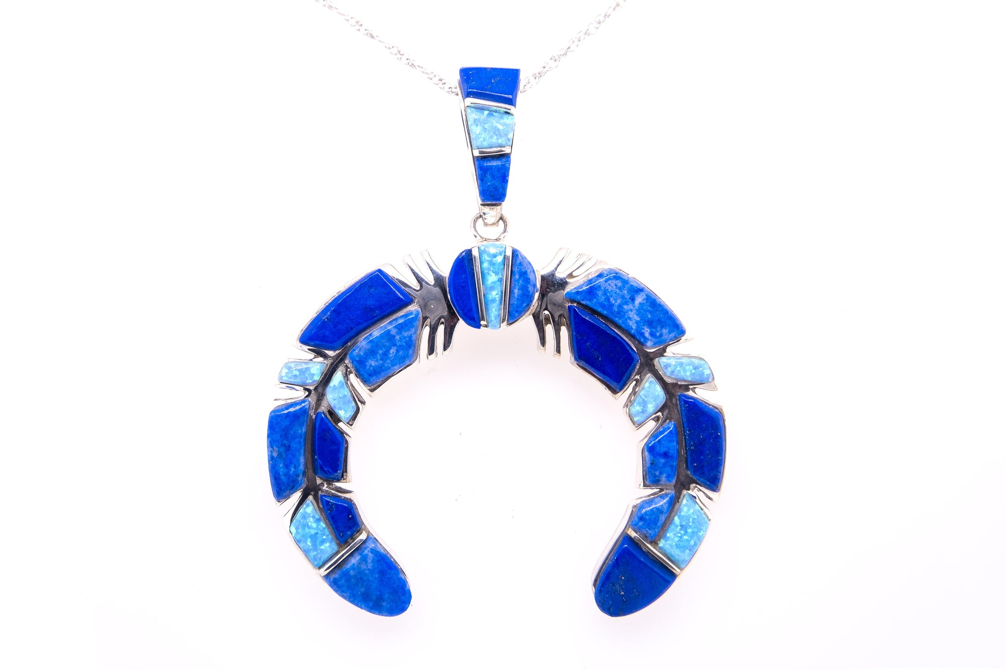 David Rosales Blue Sky Naja Pendant - Native American Jewelry